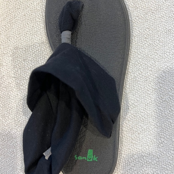 Sanuk Yoga Sling 2 Sandals Size 7 Black - Picture 2 of 3